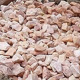 天然石 砕石砂利 1-2cm 20kg パウダーピンク (ガーデニングに最適 ピンク砂利）