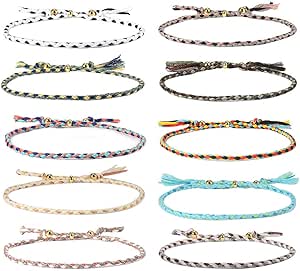 Amazon Jeka ジェカ 10個セット ブレスレット レディース キッズ ミサンガ おしゃれ 人気 フリーサイズ ブレスレット 通販