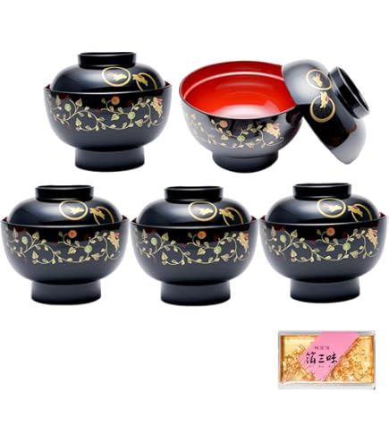 Amazon.co.jp: 三洋陶器 京紫龍峰 間取錦 雑煮碗 蓋付き大茶碗