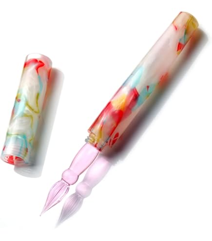 Amazon | 七十二号筆屋 ガラスペン 万年筆 文房具 なめらかに書ける筆