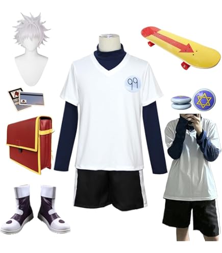 HUNTER × HUNTER キルア コスプレ 衣装 ウィッグ、シューズ 付き Amazon.co.jp: [NAMIKOE] キルア コスプレ 衣装 ウィッグ 靴付き フル