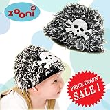 Zooni(ズーニ) ふわふわもこもこ ニット×フリース帽子 Skull & Crossbone L（2～5Y)