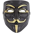 LQZ(TM) VIP版 V for Vendetta Mask/アノニマス/ガイ・フォークス 仮面 マスク ブラック