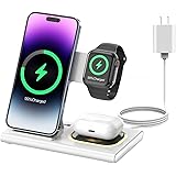 【最新型】HATALKIN 3in1ワイヤレス充電器 アップルウォッチ 充電 Compatible with iPhone15/14/13/AirPods Pro2/Apple watch ultra 2/9//7/8/se2 同時充電 iphone