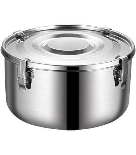 Amazon｜ステンレス製 食品保存容器 キムチ保存容器 臭い防止 シール