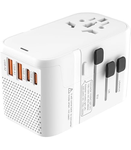 Amazon.co.jp: 超小型 220Vから100V 変圧器 海外旅行用 海外コンセント