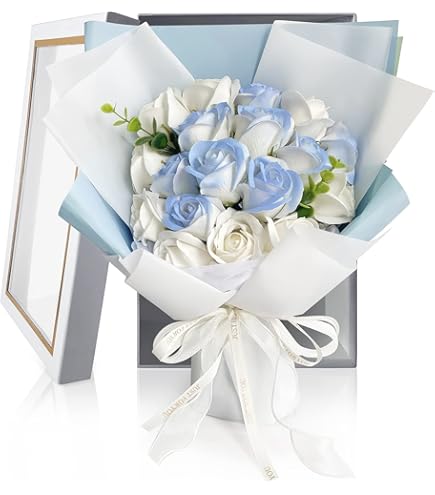 Amazon｜Chuxinソープフラワー 造花 花束 フラワーブーケ せっけん花