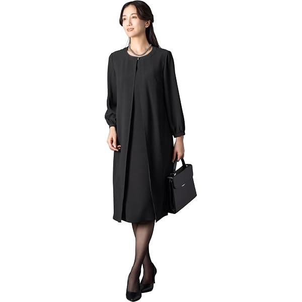 Amazon.co.jp: [BLACK GALLERY] ブラックフォーマル 喪服 タック