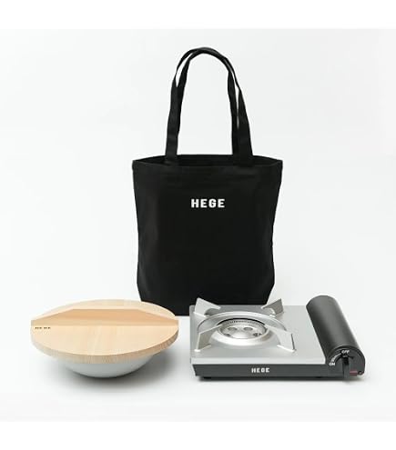 Amazon | HEGE（ヘゲ）φ250直火鍋1.0 グレー 木蓋付き+ カセットこんろ