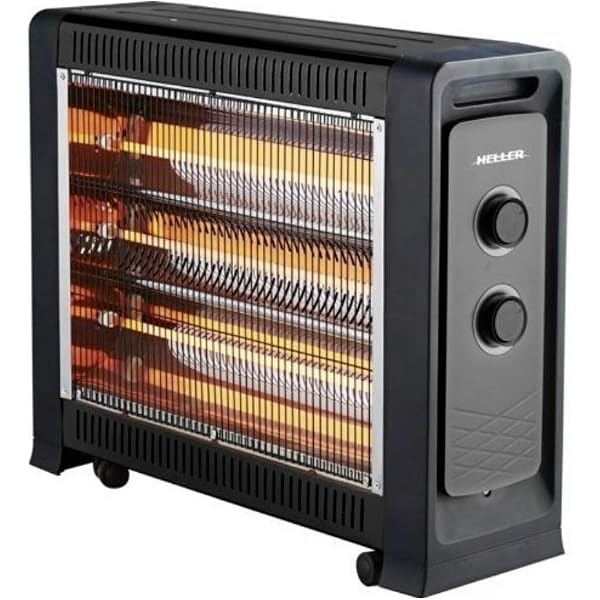 Heller 2200W Black Quartz Radiant Heater Floor w/ 2 Heating  Settings/Adjustable : Amazon.com.au: Home