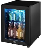 Amazon.co.jp: Shelddi 小型冷蔵庫 48L ミニ コンパクト 透明ガラス
