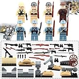 8pcs / lot World War 2 Military Army中国日本Soldier Minifigureビルディングブロックレンガ玩具子供ギフト