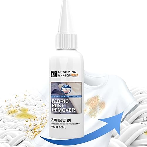 衣類のサビ取り剤 衣類の汚れ落とし 衣類用の優しく安全な錆取り剤 さび落としジェル さび落とし 浸透が早い 高粘度 中性 低臭 強力なさび落とし ダウン 髪の毛、衣類、綿、掛け布団カバー、シーツなどに使える多機能サビ汚れクリーナー
