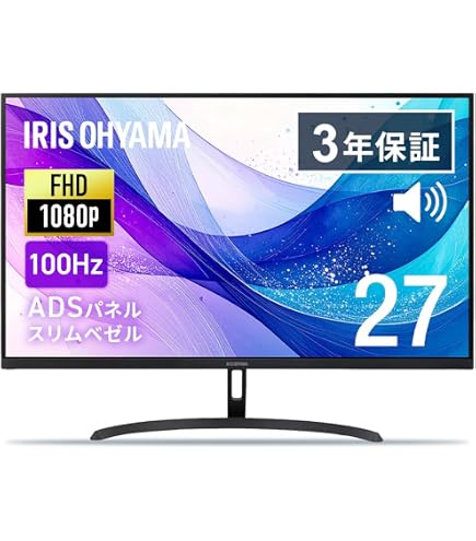 Amazon.co.jp: Iris Ohyama RLD-27AF-B Monitor, LCD Display, 27-Inch