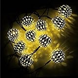 文字列光 20 太陽文字列ライト防水太陽妖精 Led クリスマス ツリー パーティー ガーデン装飾 (暖)