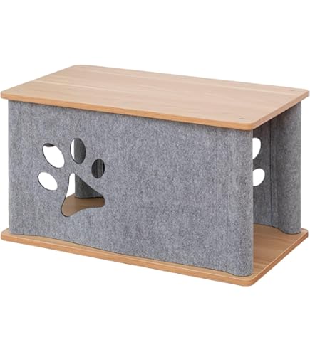 Amazon | 猫 ケージ 2段 木製 おしゃれ 小さめ 3階建て キャットヴィラ