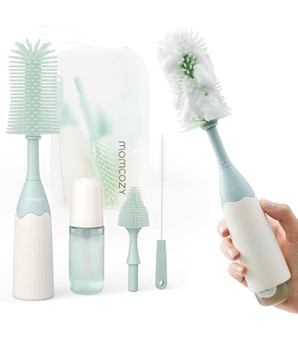 minimo 　クリーナーボトルセット Amazon.co.jp: Momcosyボトルブラシキット、革新的なプッシュプレス