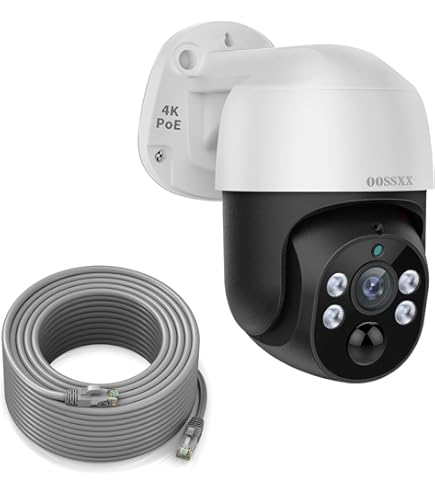 Amazon.co.jp: 【4K800万画素・ 双方向通話】 OOSSXXドーム型 有線 4台