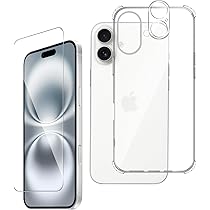 Amazon | 【1+1+1枚セット】For iphone 16 plus ケース クリア（1個 