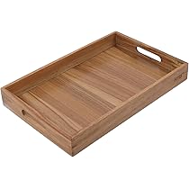 長方形の木製トレーナチュラル6枚セット新品木のトレーお膳お盆カフェトレー角盆 ナチュラルトレー 天然木製 35cm お盆 白木 トレー 北欧風 角型