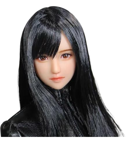 Amazon | 1/6 フィギュア 女性 ヘッド 美少女 リアルフェイス 手仕上げ