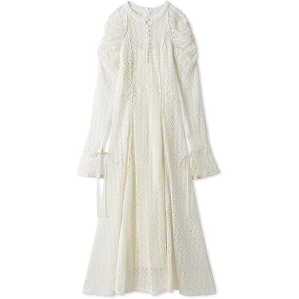 【美品】 FRAY I.D リーフレースパネルワンピース FRAY I.D（フレイアイディー）の「リーフレースパネルワンピース