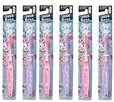 エビス 歯ブラシ ジュエルペット ハブラシ 6才以上 6本組 (色おまかせ)