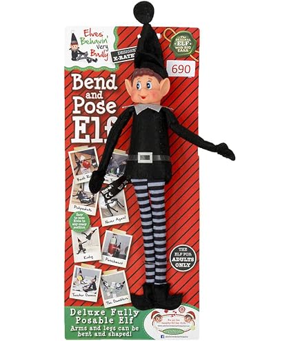 Toyland "Elves Behavin Badly" 12 Zoll Stoffelf – Weihnachts-Kuscheltier Mit Vinylkopf