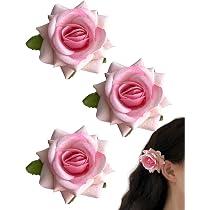 Amazon.co.jp: Copeflap 薔薇 ヘアピン バラ ヘアクリップ ローズ ヘア