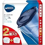 ブリタ 浄水器 ポット ろ過水容量:1.75L(全容量:3.5L) アルーナ XL ブルー マクストラプラス カートリッジ 2個付き 【日本正規品】 ピュアパフォーマンス