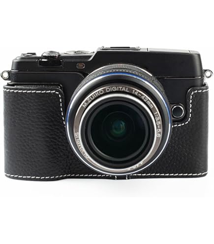 Amazon.co.jp: OLYMPUS ボディージャケット PEN E-P5用 本革 ブラウン