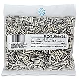 Surflon Size 2-3 - 1000-Piece Picture Wire Crimping Sleeves, Bright [並行輸入品]