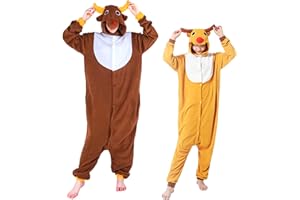 [Formemory] トナカイ 着ぐるみ パジャマ サンタ コスチューム 大人用 サンタ コスプレ 仮装 ルームウェア クリスマス コスチューム ふわふわ 柔らかい 厚手 クリスマス コスプレ 可愛い きぐるみパジャマ 寒さ対策 男女兼用 可愛い