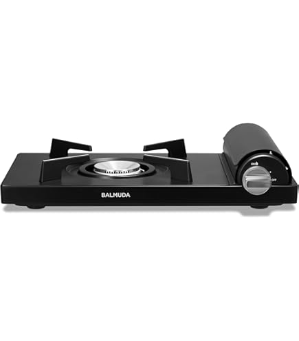 【新品】鉄製鍋と専用ケース付き BALMUDA テーブルストーブ 黒 バルミューダから新登場】超薄型のカセットコンロ「Table Stove」で
