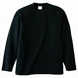 [ユナイテッドアスレ] 5.6オンス ロングスリーブTシャツ 501001 ブラック XL