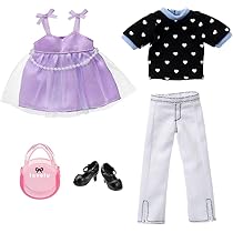 新品タグ付✧王道リボン 膝丈ペプラムワンピース 定価 17,280円 Amazon.co.jp: タカラトミー リカちゃん ドレス LW-18 ペプラム