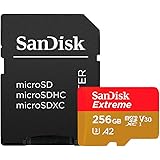 Sandisk Extreme A2 Performance 256GB MicroSDXC Card, Red/Gold