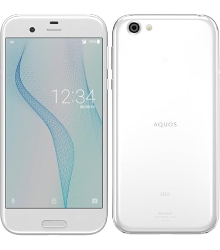 Amazon | SHARP au AQUOS R compact SHV41 ムーンホワイト | シャープ