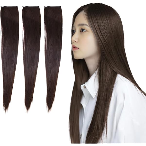 Amazon.co.jp: ワンタッチ エクステ【レッドブラウン 50cm】茶髪