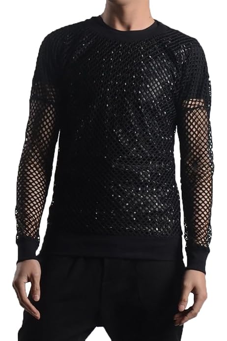Devil Fashion Punk Men Mesh T Shirt 