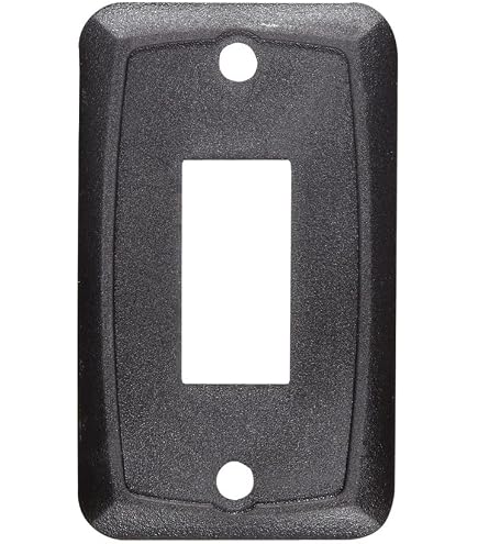 Interruttore A Bilanciere RV Designer S247 – 10A 14V DC – Illuminato On/Off SPST – Nero Con Luce Rossa – Foro 1,39x2,9 Cm
