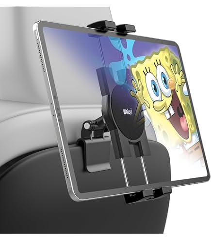 Supporto Tablet Tesla Model Y Model 3, Dosvsi Porta IPad Per Tesla Sedili Post, Regolabile 360° Tesla Porta Tablet Per IPad Pro 12.9 Air Mini, IPad