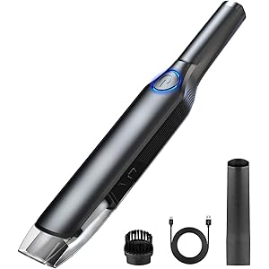 YXF ハンディクリーナー コードレス 小型 9500pa-11000pa 電量表示 二つのモード 500g 乾湿両用…