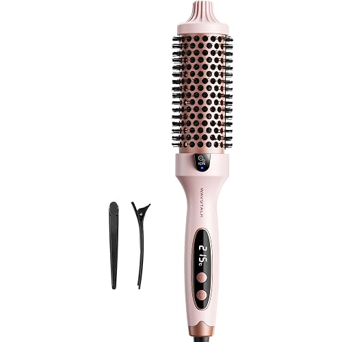 Wavytalk Thermal Brush, Blowout Boost Ionic Round Heated Hot Brush, to Make Hair Smoother & Shinier, Easy to Use, Not for Blo