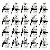 20個/ロットStarホワイトクローントルーパーStormtrooper覚醒First Order Bountyハンターミニフィギュア建物ブロックStarwar Soliderアクションミニフィギュア