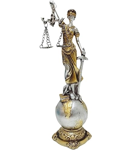 Amazon.co.jp: 正義の女神の像、テミスの彫刻ローマの女神テミス