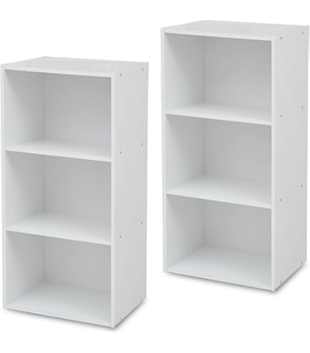 Amazon｜カラーボックス 3段 ホワイト 幅41.5×奥行29×高さ88cm｜カラー