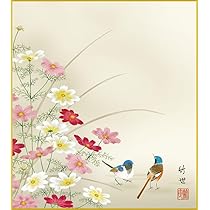 Amazon.co.jp: 10年保証 掛け軸 ミニ掛け軸 和風 花鳥画 秋掛け 紅葉に