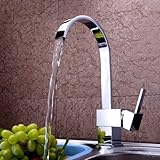 Lightinthebox Deck Mount Single Handle Single Hole High Arc Chrome Finish Kitchen Sink Vessel Faucet