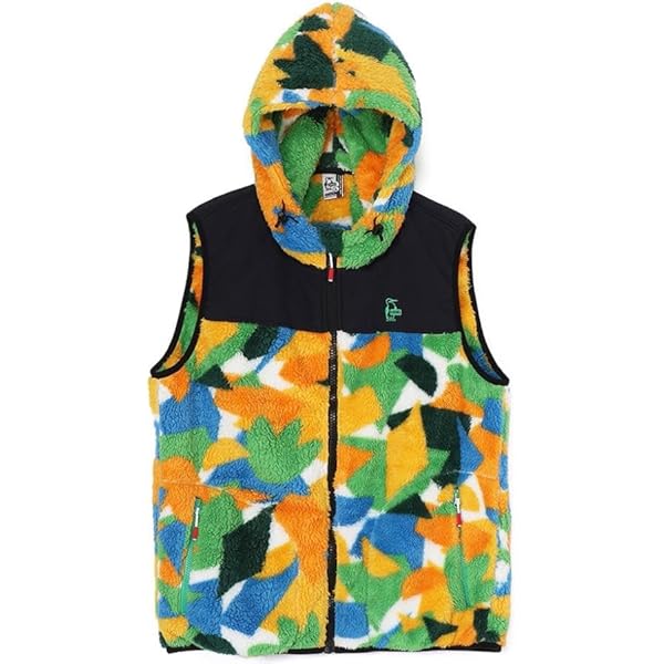Amazon | [チャムス] アウター Elmo Fleece Vest Navy White BD